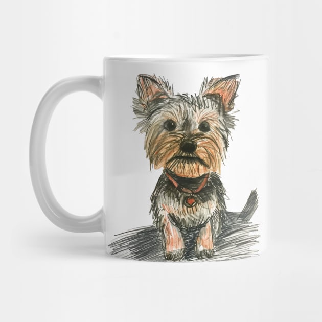 Funny Cute Yorkie Cute for Yorkshire Terrier Lovers by VeryBadDrawings